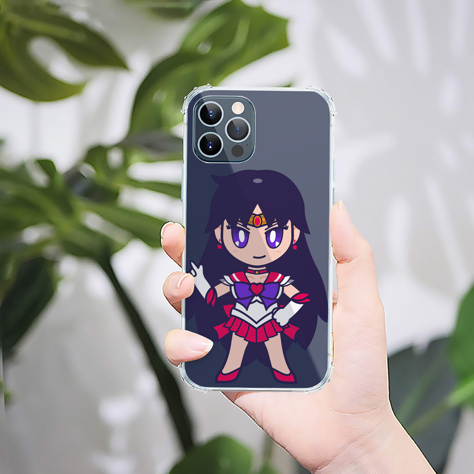 （画像用） 美少女戦士セーラームーン 火野レイ ひの レイ Sailor Moon Hino Rei （セーラーマーズ,Sailor Mars） 【iPhone 12シリーズ対応】透明スマホケース（クリアソフトケース）